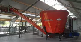 Vista del miscelatore stazionario CENTRAMIX all'interno