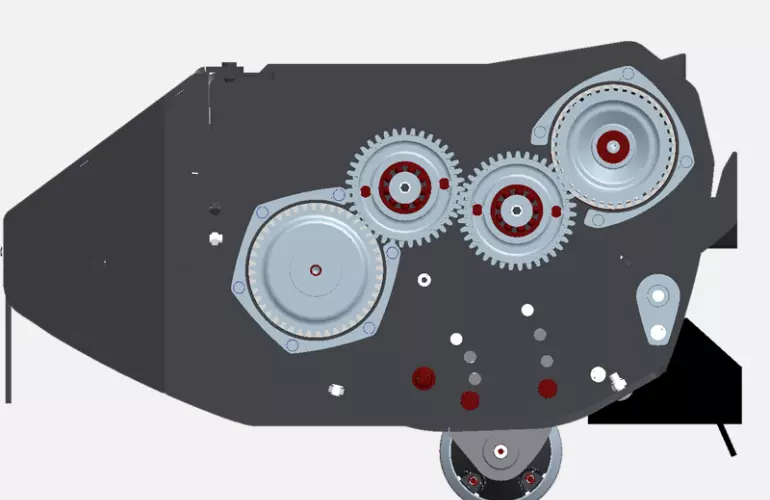 Coupe de la transmission MECADRIVE KUHN