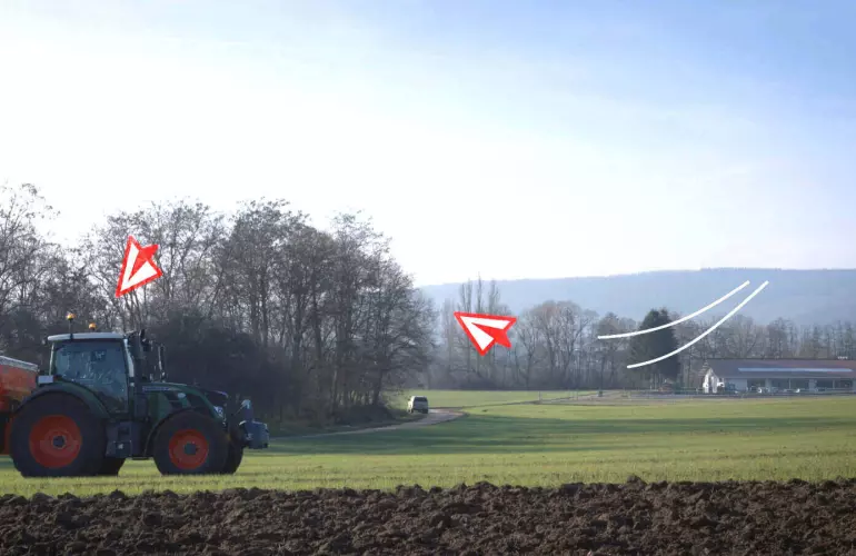 Ricevete i vostri dati direttamente sul terminale o sulla console ISOBUS in cabina.