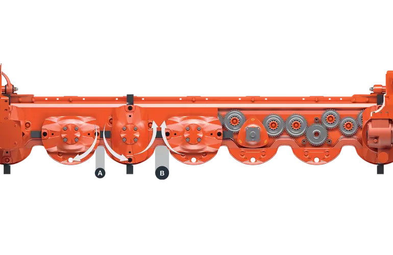 La falciacondizionatrice FC 13460 è dotata della barra di taglio OPTIDISC ELITE, che garantisce la migliore qualità di taglio possibile.