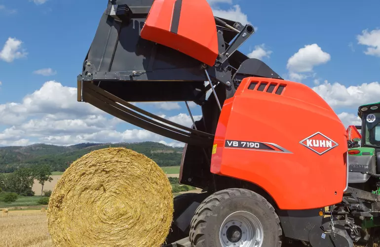 Le système de pesage des balles KUHN fournit des données précises et fiables.