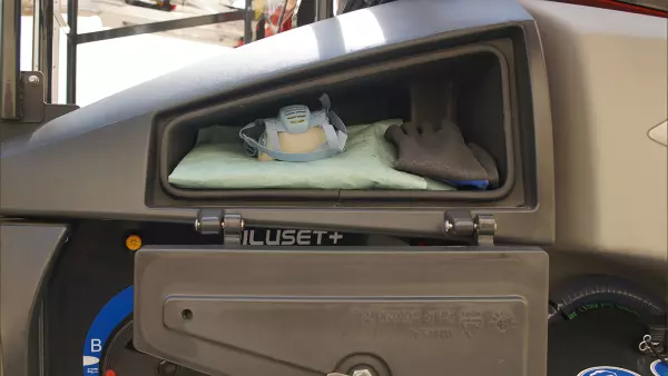 Vano DPI sul lato sinistro della macchina