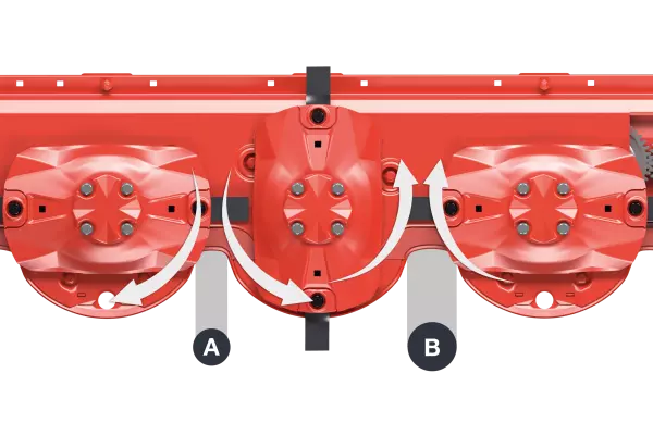 Distanza variabile tra i dischi sulla barra di taglio OPTIDISC ELITE