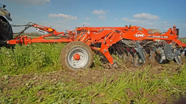 Il rullo trinciante è l'attrezzatura ideale per distruggere le coperture vegetali.