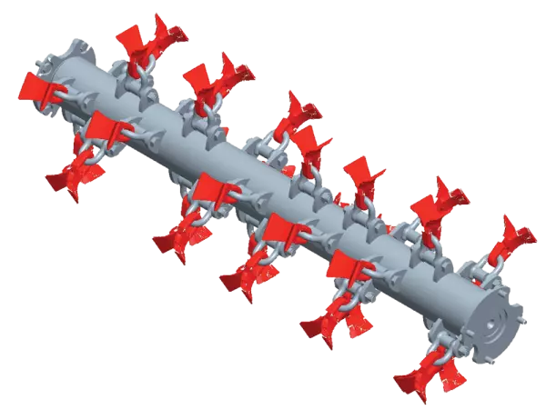 Rotore universale e rullo d'appoggio XTREM diametro 140 mm