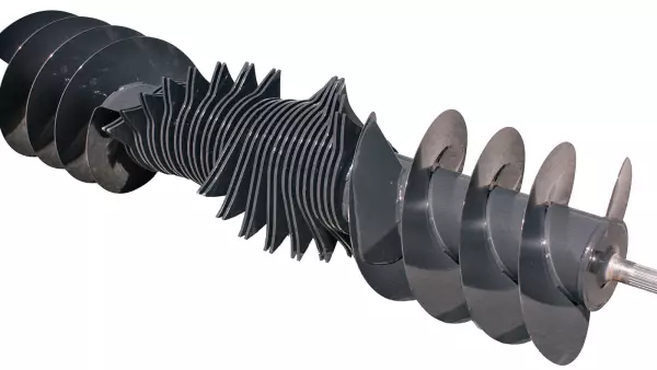 Il rotore OMNICUT a 15 coltelli (OC 15) garantisce una lunghezza di taglio di 45 mm