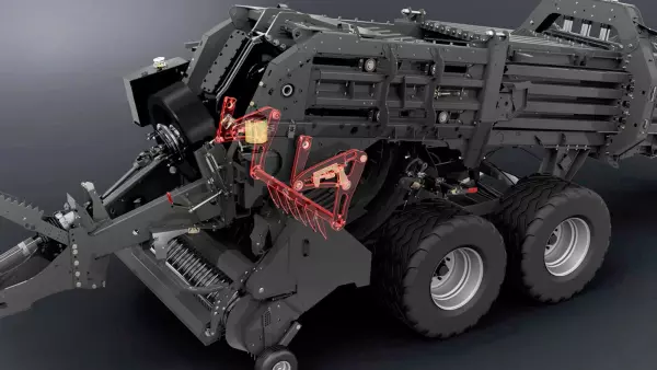 Questo tipo di pre-camera garantisce la formazione di strati uniformi e regolari, il che si traduce in balle dense e squadrate.