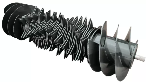 Il rotore OMNICUT a 23 coltelli (OC 23) garantisce una lunghezza di taglio di 45 mm.