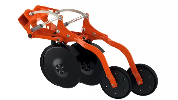 La seminatrice pneumatica VENTA 320 è dotata di elementi di semina a disco singolo