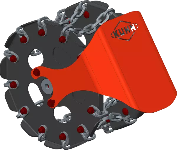 Le ruote di compattamento dello STRIGER 100 offrono una rifinitura ideale sulla fila