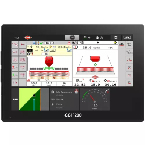 Terminale CCI 1200 con schermata di lavoro SH