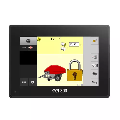 CCI 800 è un terminale ISOBUS con display a colori da 8"."