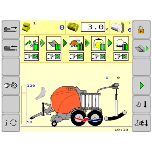 PROCESS VIEW vi informa dello stato di avanzamento del lavoro all'interno della macchina in tempo reale.