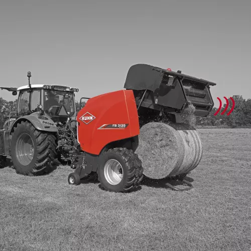 Rotopressa ad apertura e chiusura automatica del portellone