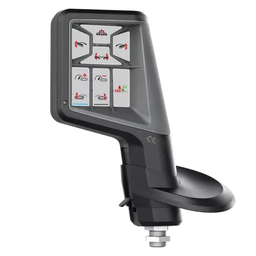 Joystick ISOBUS CCI A3 con schermo operativo per la falciacondizionatrice FC 9330 RA