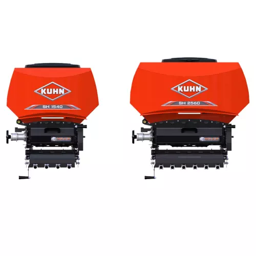 Tramoggia aggiuntiva SH 1540 e SH 2560 KUHN per la semina a spaglio di cover-crop o miscugli