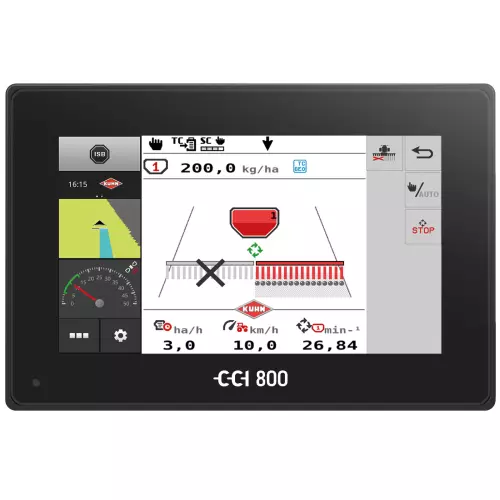 Wyłączenie lewej połowy siewnika to funkcja dostępna jako opcja.