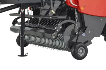 Un ampio pick-up a camme largo 230 cm con rullo premi-andana con protezione dal vento