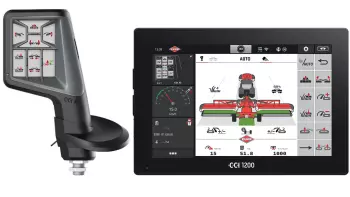 Terminale CCI 1200 con joystick CCI A3. Dati facilmente trasferibili senza chiavetta USB