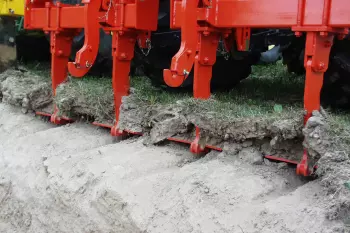 Vista su un risultato dimostrativo della semplicità di regolazione della profondità di lavoro