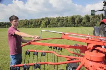 GA 6501 P: regolazione della larghezza d'andana con manovella