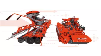 Attacco e sgancio della barra di semina