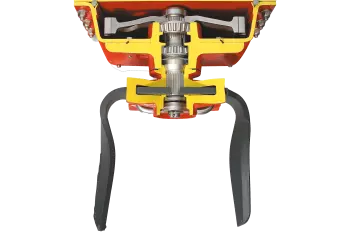 Sezione di un robusto erpice rotante KUHN HRB 102