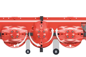 OPTIDISC ELITE barra di taglio con diversa spaziatura tra i dischi