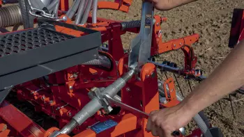 Regolazione semplice della profondità di semina