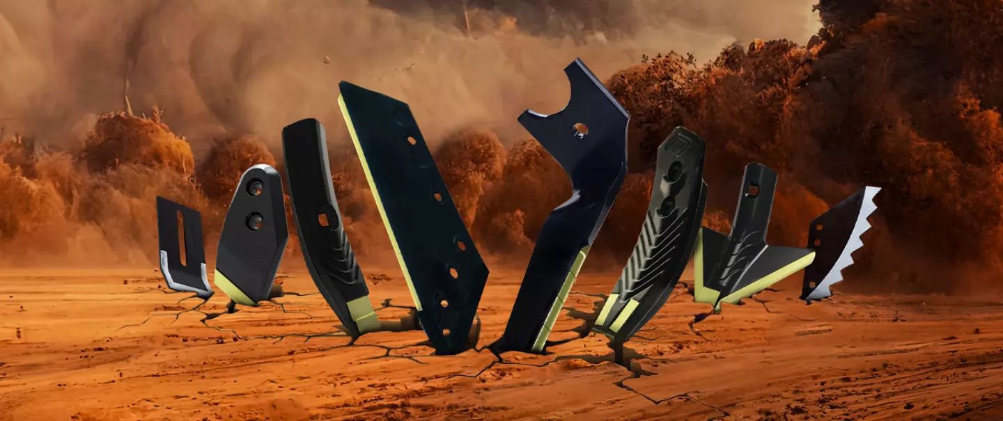 Pièces carbure pour mélangeuse, la gamme KUHN complète