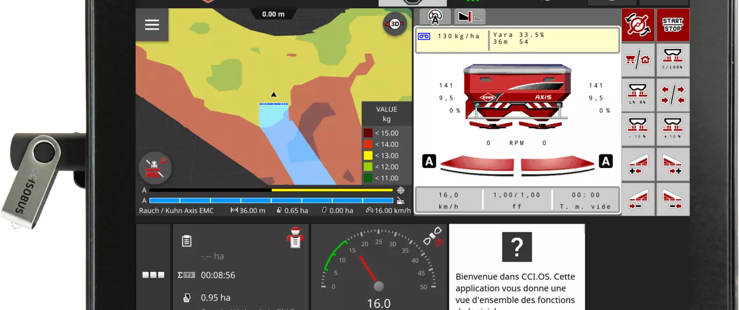 Terminale CCI 1200 ISOBUS con AXIS
